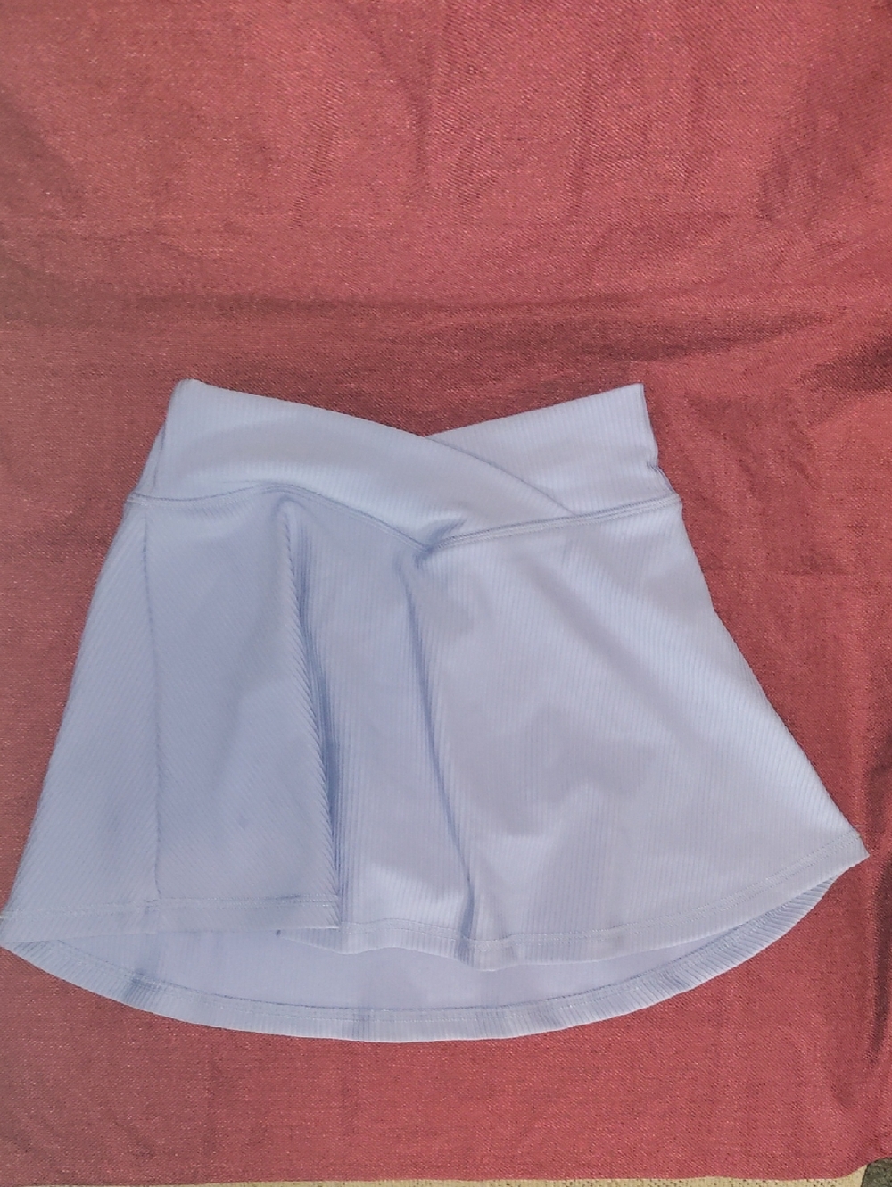 Girls Yogalicious Light Purple Ribbed Skort Size 12/Large